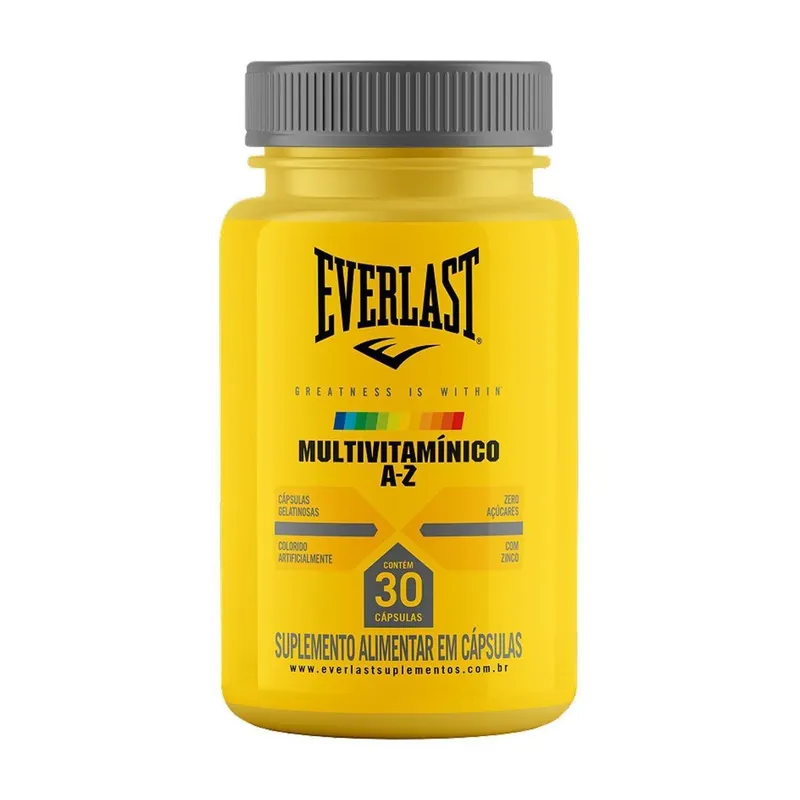 Multivitamínico AZ IDR 30 Cápsulas Everlast Suplementos