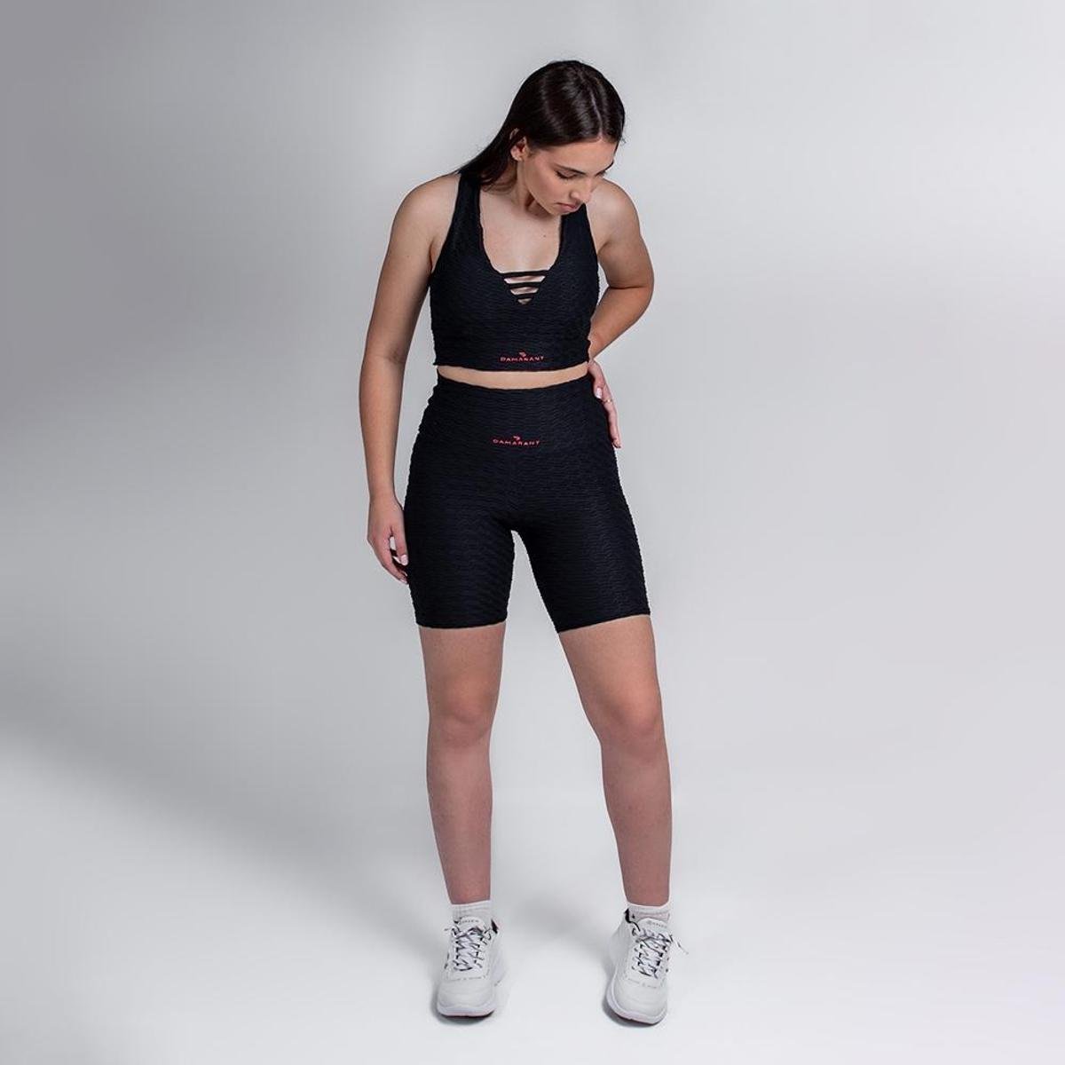 SHORTS DAMARANT ENRUGADO 3D FEMININO