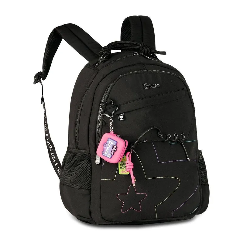 Mochila Escolar Feminina Luluca Bolsa Casual Moderna Juvenil