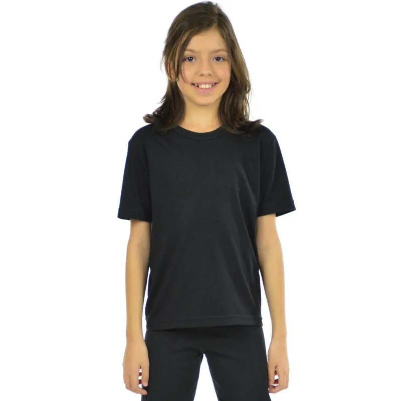 Camiseta malha fria gola careca infantil unissex fenomenal(sem elasticidade) Vermelho 12