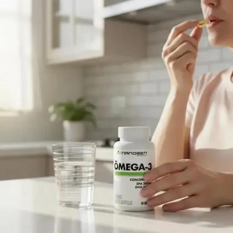 Kit Suplementos Nanogen | Polivitamínico AZ Nano Night Ômega 3 – 60 Cápsulas Cada