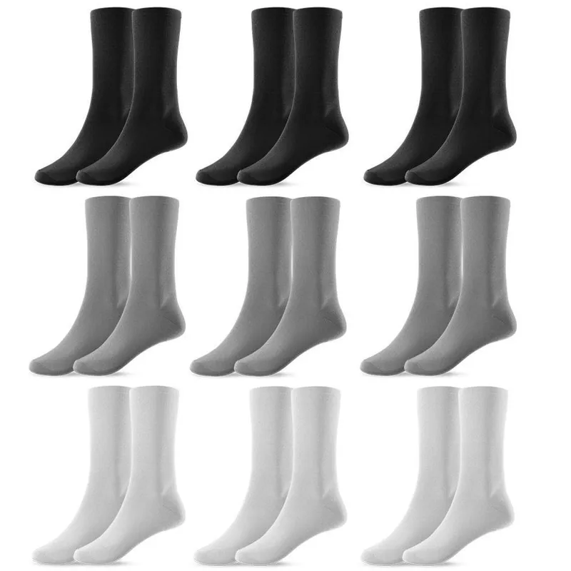 Kit 9 Pares de Meias Masculina Cano Alto 37/44