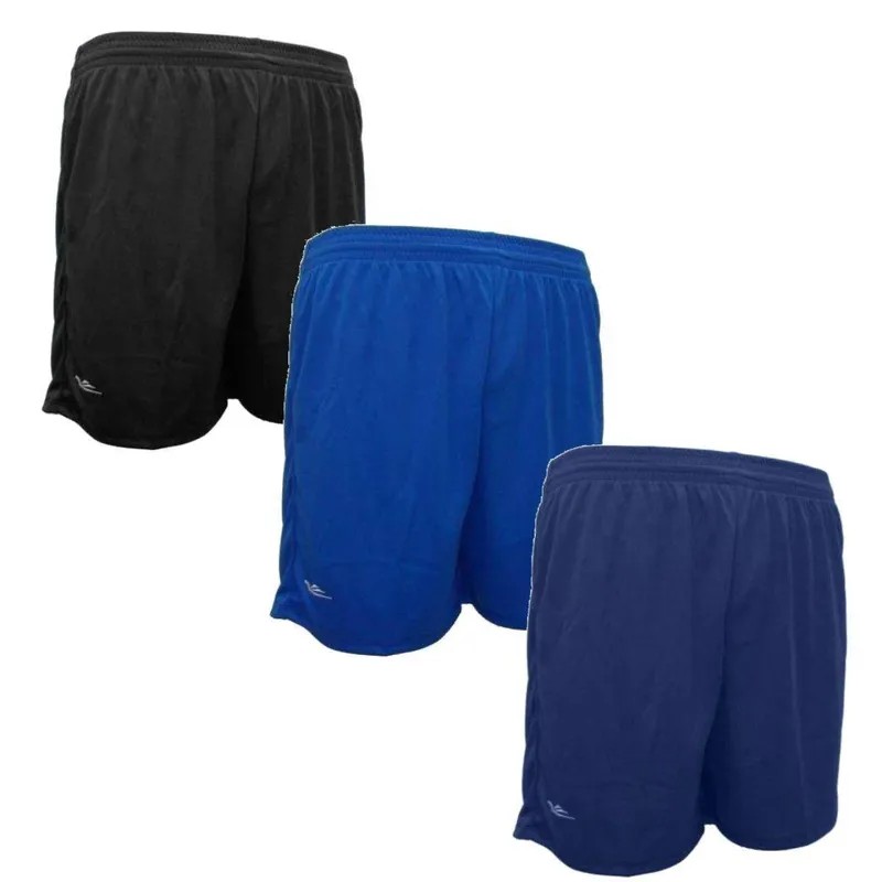 Kit 3 shorts academia futebol esportivo masculino Elite