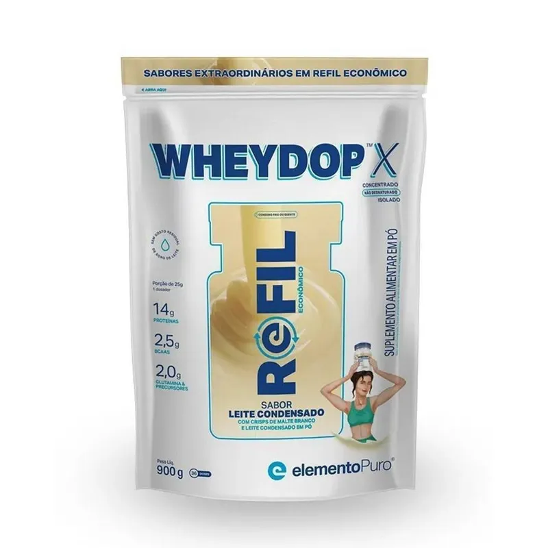 Refil Wheydop X Leite C0ndensado 900g - Elemento Puro