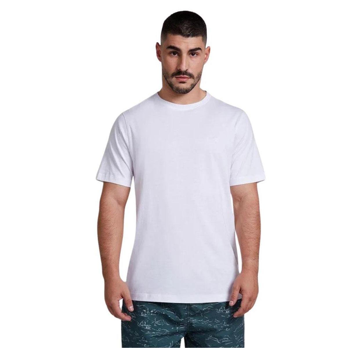 Camiseta Individual Comfort Pima Básica Essencial Branca