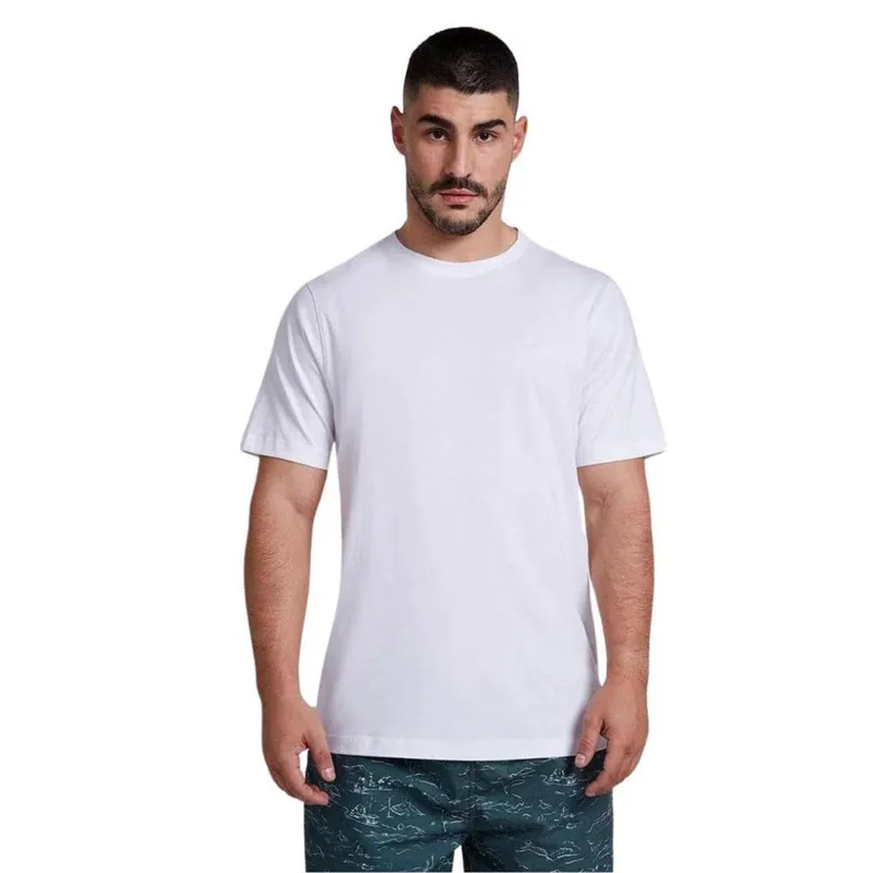 Camiseta Individual Comfort Pima Básica Essencial Branca