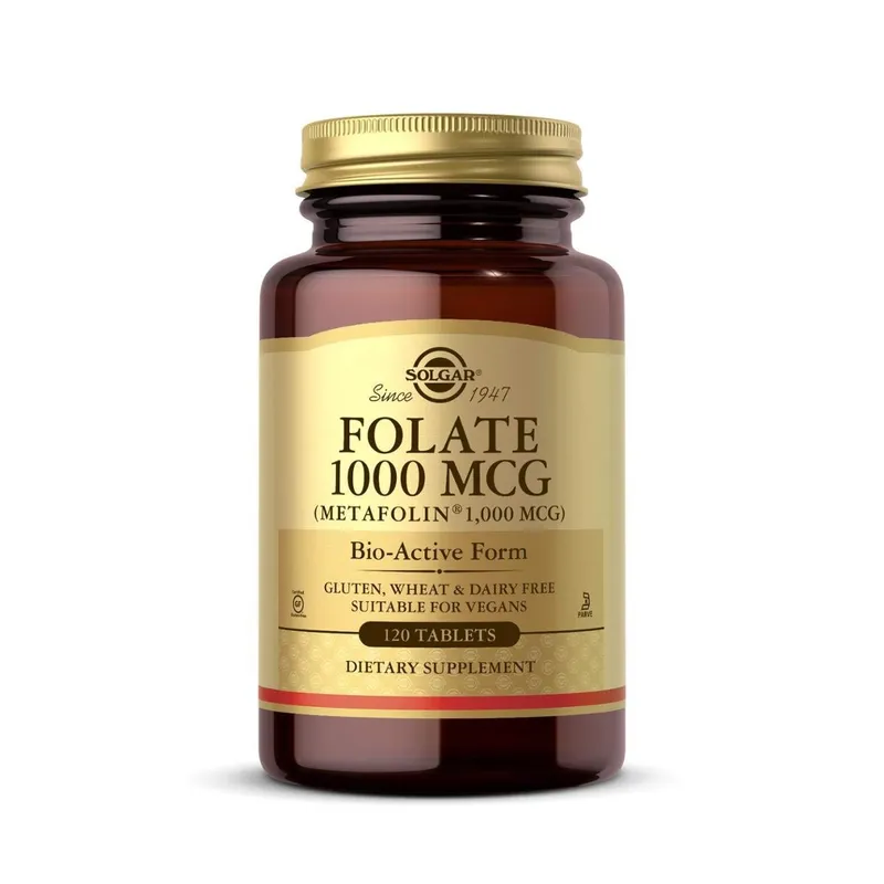 Comprimidos De Folato De 1000 Mcg - Saúde Do Coração - Vegan