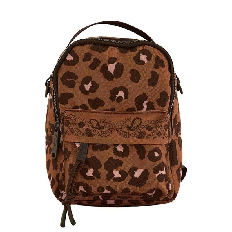 Mini Mochila Farm Borogodó Onça Bandana 78331506B Marrom