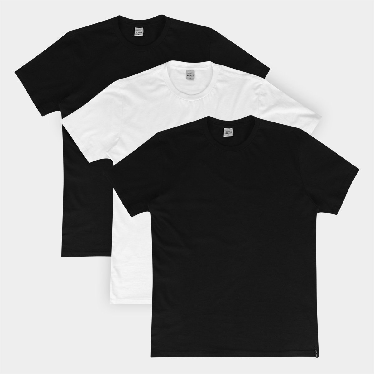 Kit Camiseta Nicoboco Slim Fit Duo Com 3 Masculina