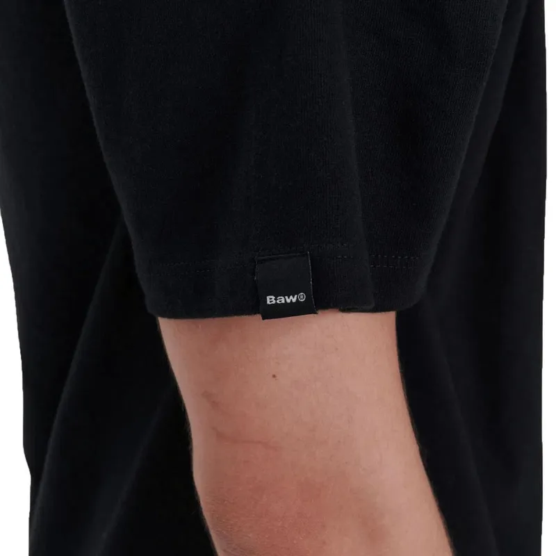 Camiseta Baw Manga Curta Regular Digital Trust Preto