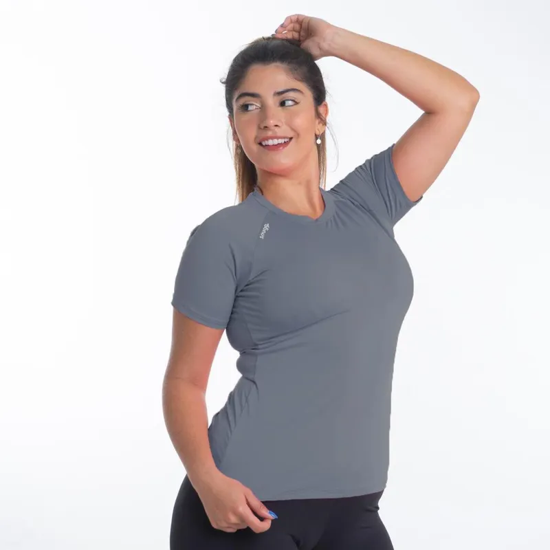 Camiseta Nobrand Curta Light Proteção UV50+ Dry Feminina