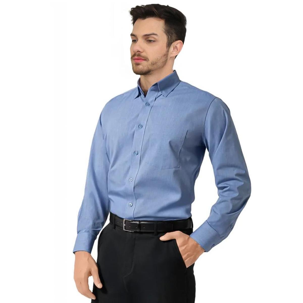 Camisa Dopfil Slim Manga Longa Masculina