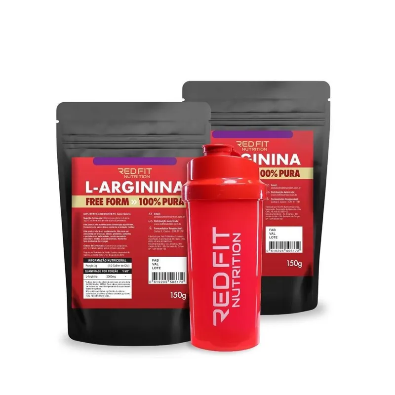 Suplemento em pó Red Fit Nutrition Beta-Alanina Pura 300g ( 02 Packs 150g )