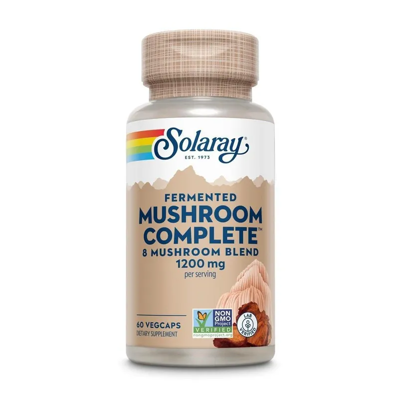 Suplemento Solaray Fermented Mushroom Complete 1200 Mg