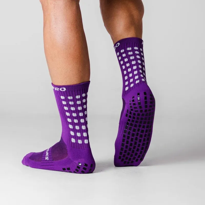 Meia Antiderrapante ProSocks® Grip Draft Futebol Cano Médio
