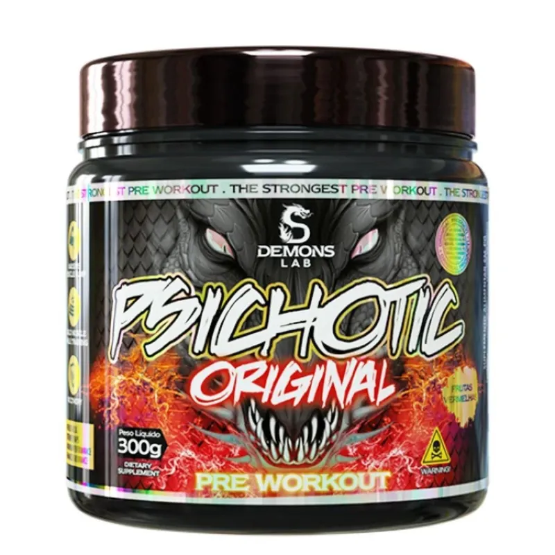 Pre Treino Psichotic Original Frutas Vermelhas 300g - Demons Lab