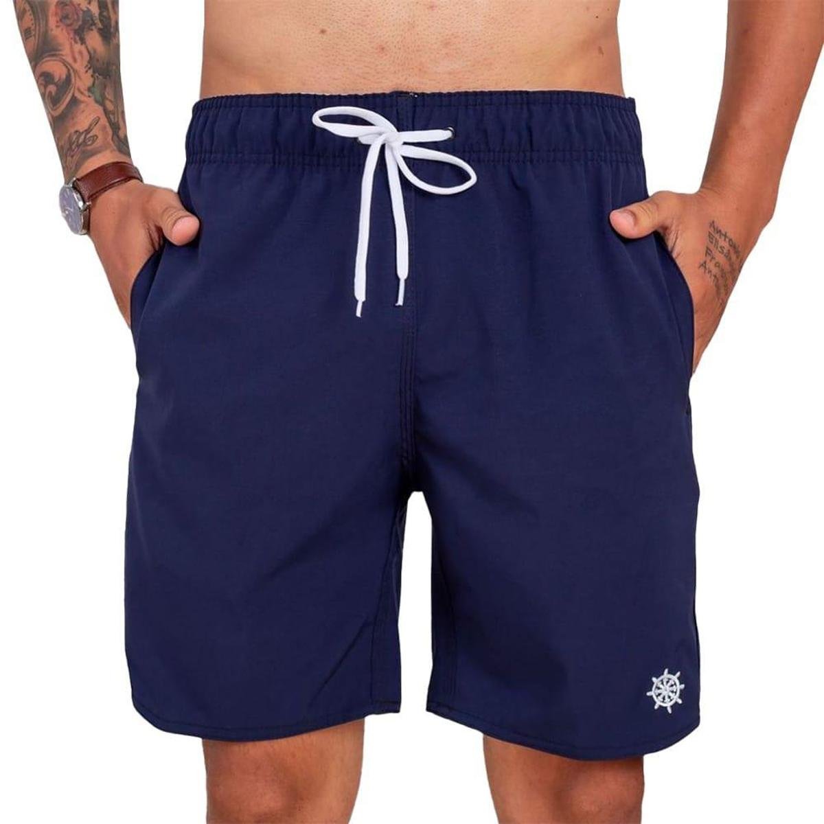 Shorts Bermuda Masculina para academia Tactel com bolsos