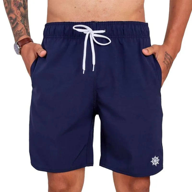 Shorts Bermuda Masculina para academia Tactel com bolsos