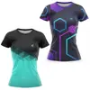 Kit 2 Blusa Feminina Caminhada Roupa de Academia Camisa Fitness Ciclismo Camiseta Esportiva Corrida