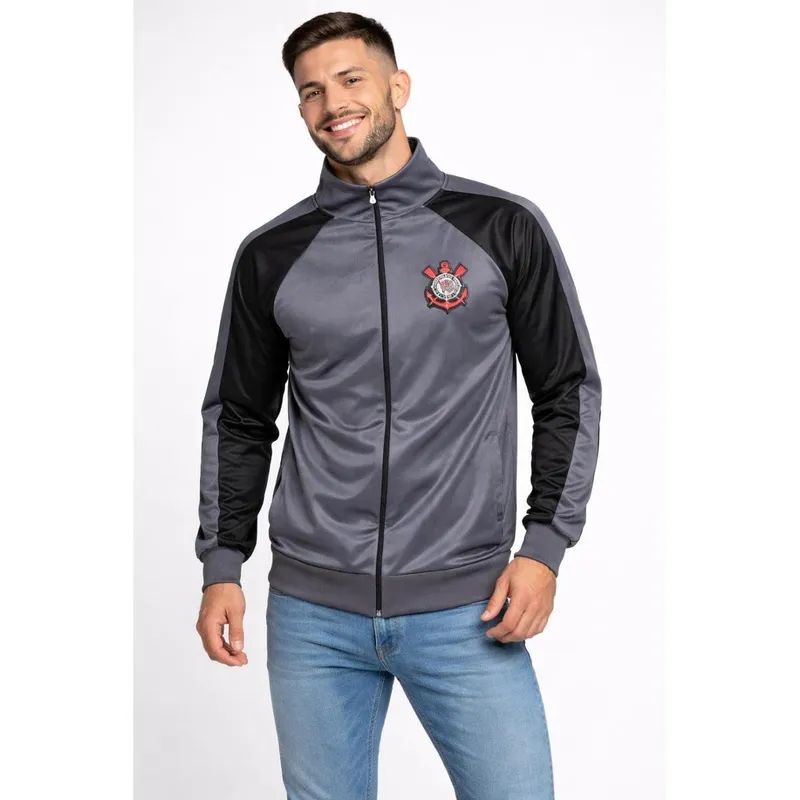 Jaqueta Blusa Corinthians Oficial Masculina Bordada Estilo Esportivo Premium