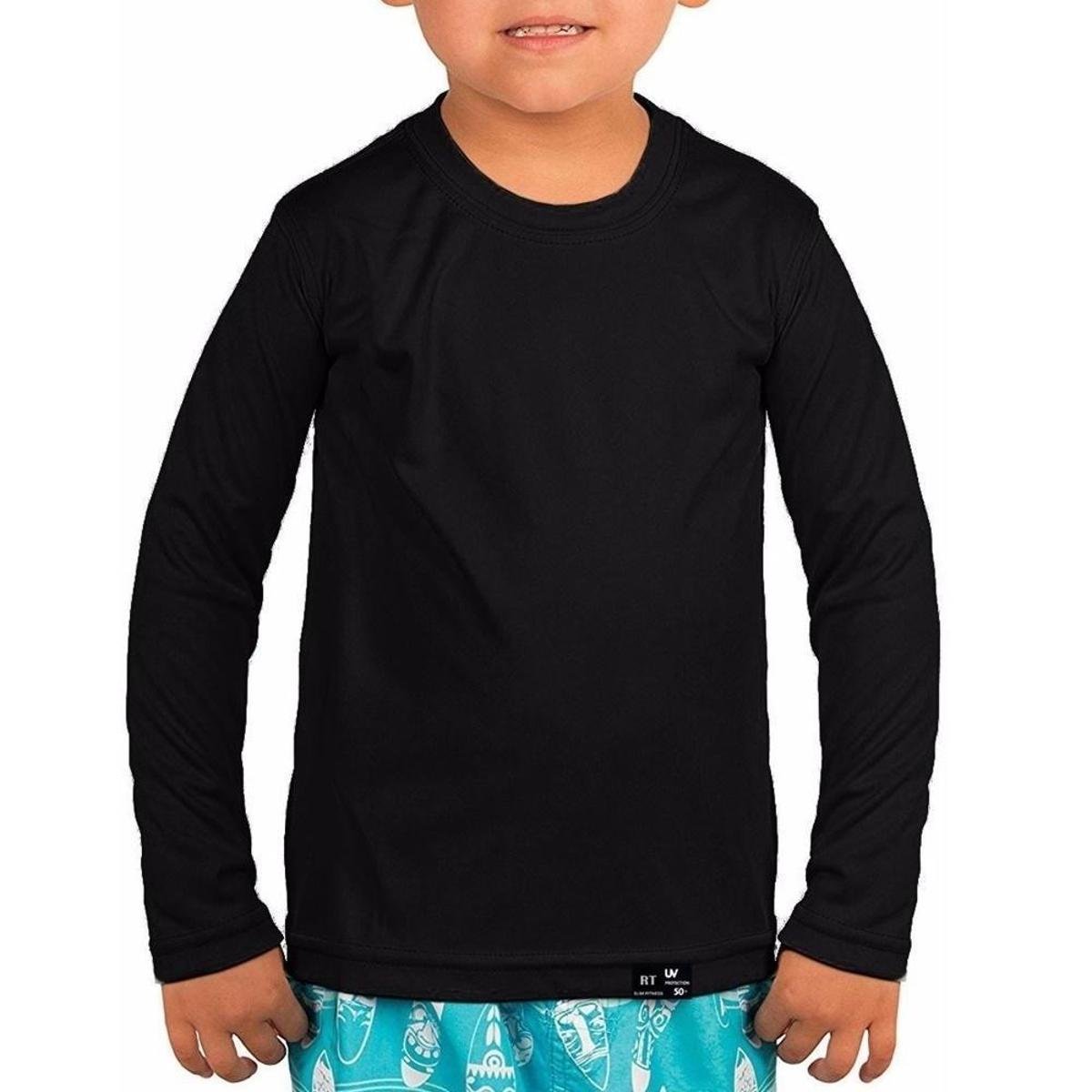 Camisa Proteção UV Infantil Unissex Poliamida Premium Verão Praia e Piscina Malha Fresquinha