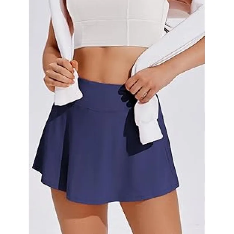 Short Saia Fitness Feminino Academia Marinho do P ao GG Cor:;Tamanho:GG;Gênero:Feminino