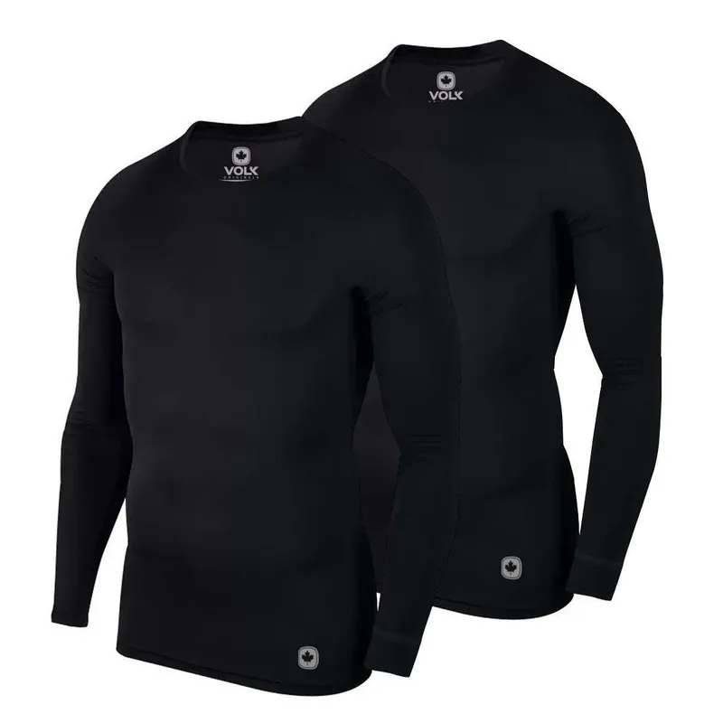 Kit 2 Camisetas Térmicas Masculina Segunda Pele Proteção Sol Camisa Uv50+