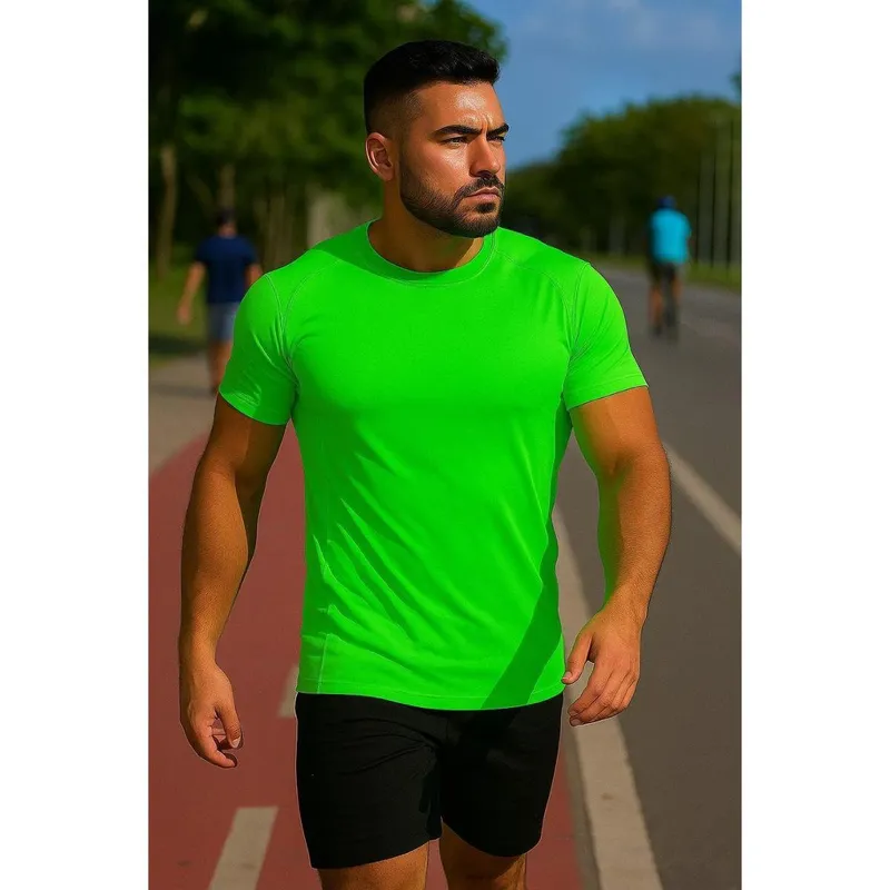 Camiseta Masculina Esportiva Dry - Academia, Corrida e Treino Exercício