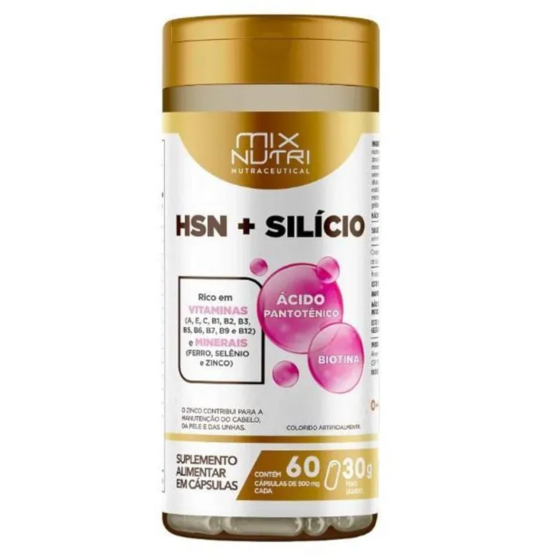 Nutraceutical Hsn + Silicio - 60 Caps - Mix Nutri