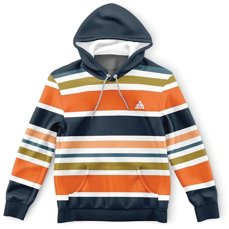 Moletom Canguru Listrado Golden River Stripes MD01