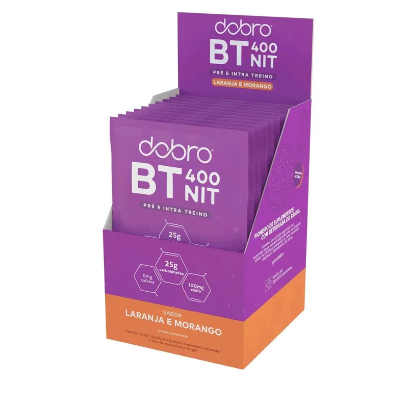 Sachê BT 400 Nitrato sabor Laranja com Morango (10un x 30g)