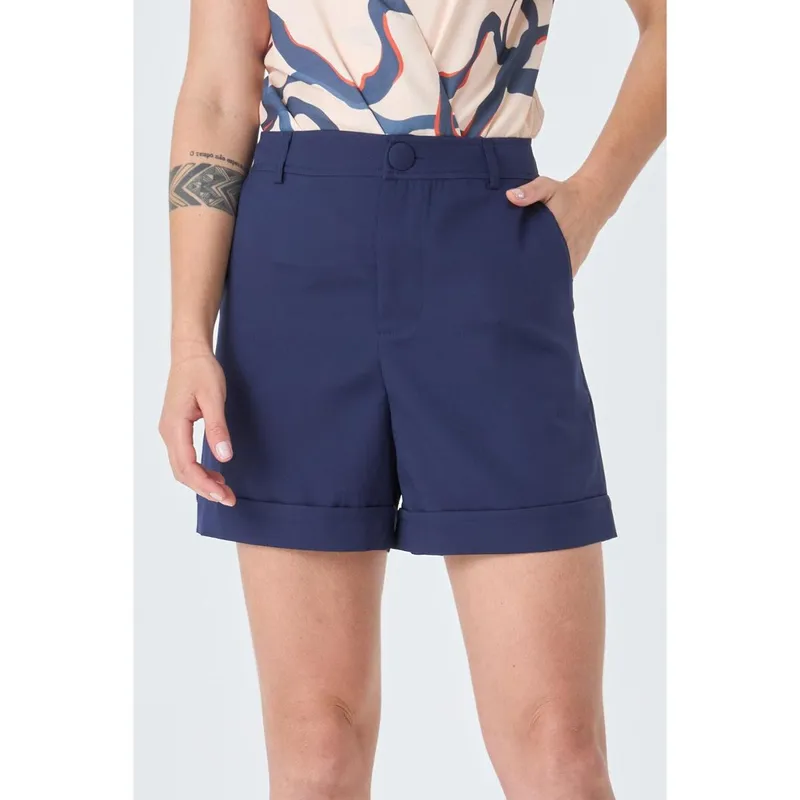 Shorts PKS Alfaiataria Azul Marinho-M