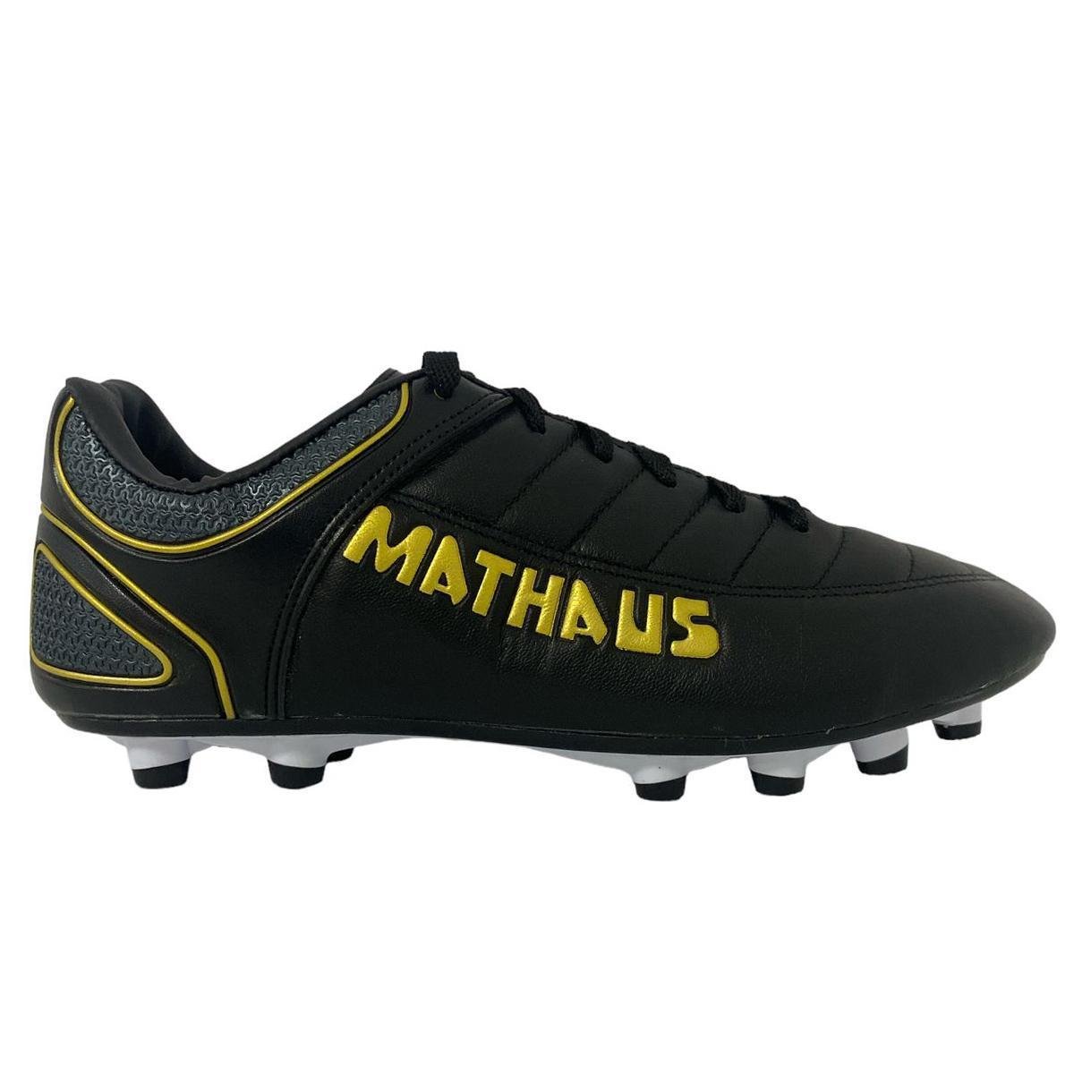 Chuteira Campo Mathaus New Galatic Adulto Preto