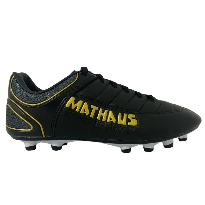 Chuteira Campo Mathaus New Galatic Adulto Preto