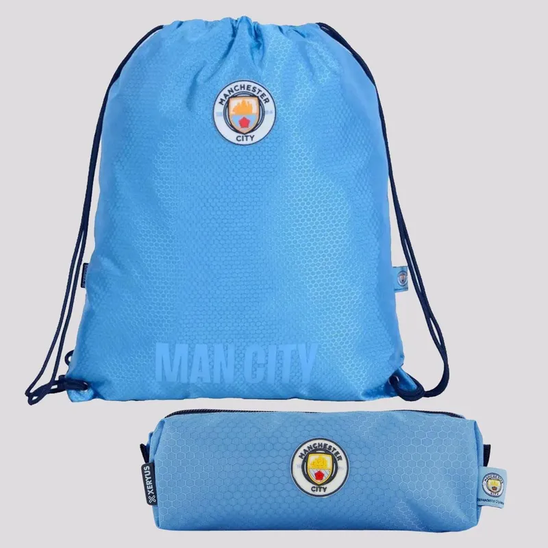 Kit Manchester City Mochila EsportivaBoné Truck Unissex