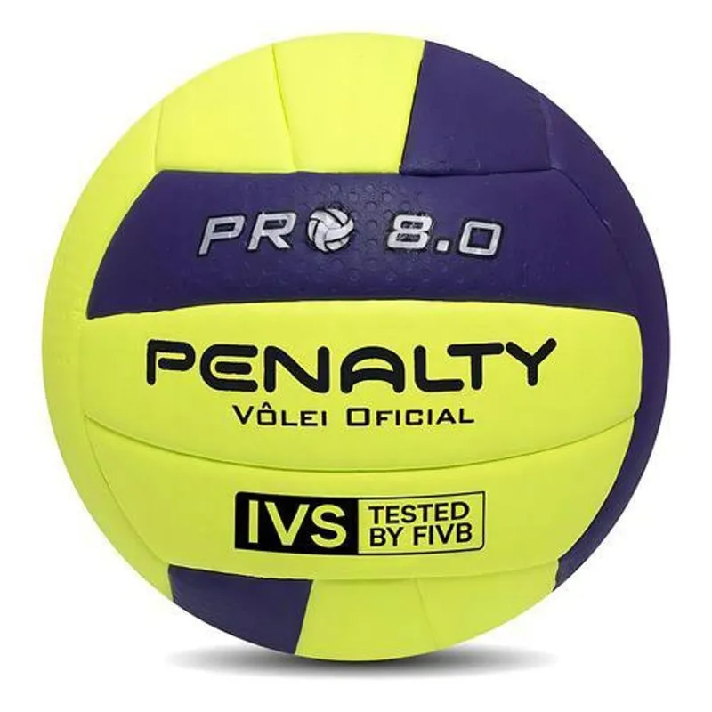 Bola Vôlei Penalty 8.0 Ivs Tested By Fivb Pro Ix Cor Amarelo Tamanho Único