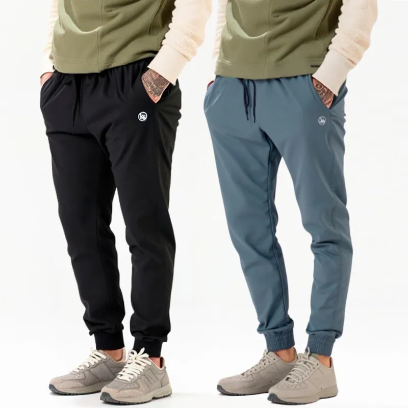 Kit 2 Calça Jogger Skinny Tecido Tactel com Elastano Esporte Casual