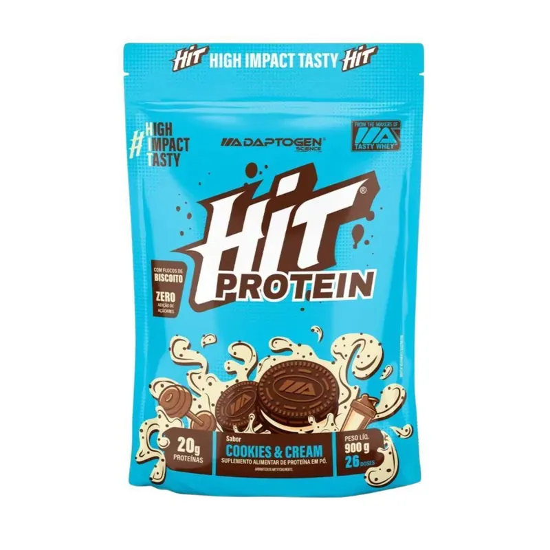 Hit Protein Adaptogen Whey protein com Peptídeos de Colágeno Refil 900g