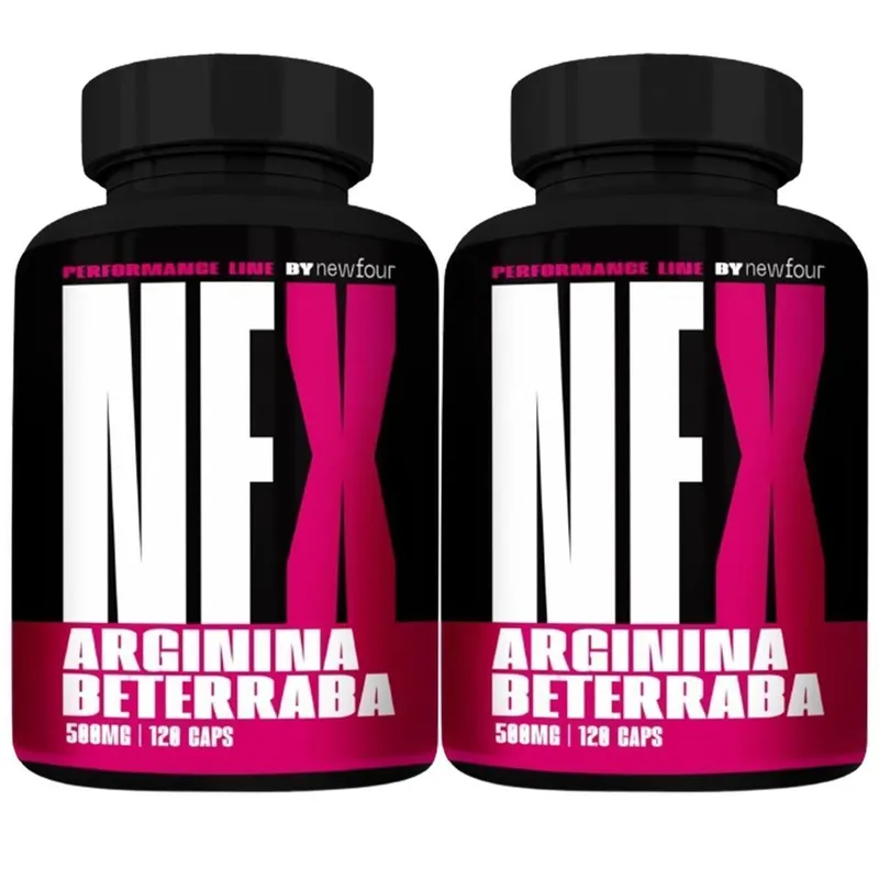2x Nf Arginina + Beterraba 120 Cápsulas 500mg - New Four