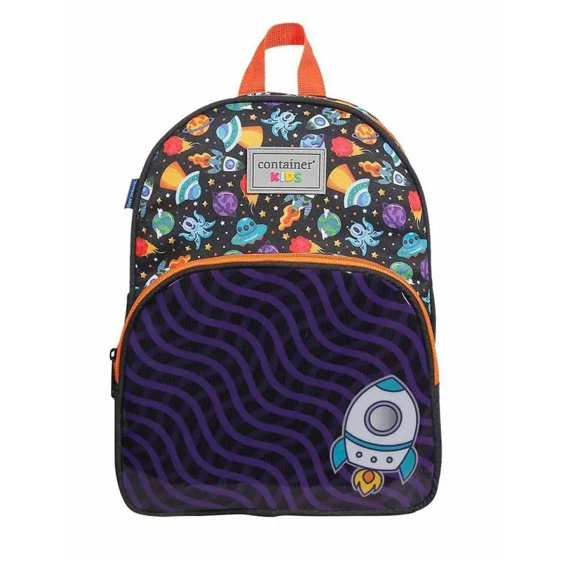 Mochila Infantil Dermiwil Container Kids Space Preta - 5222