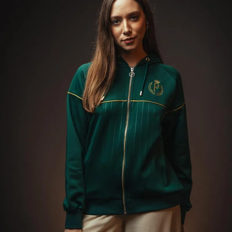 Jaqueta Palmeiras Golden Verde Escuro Feminina