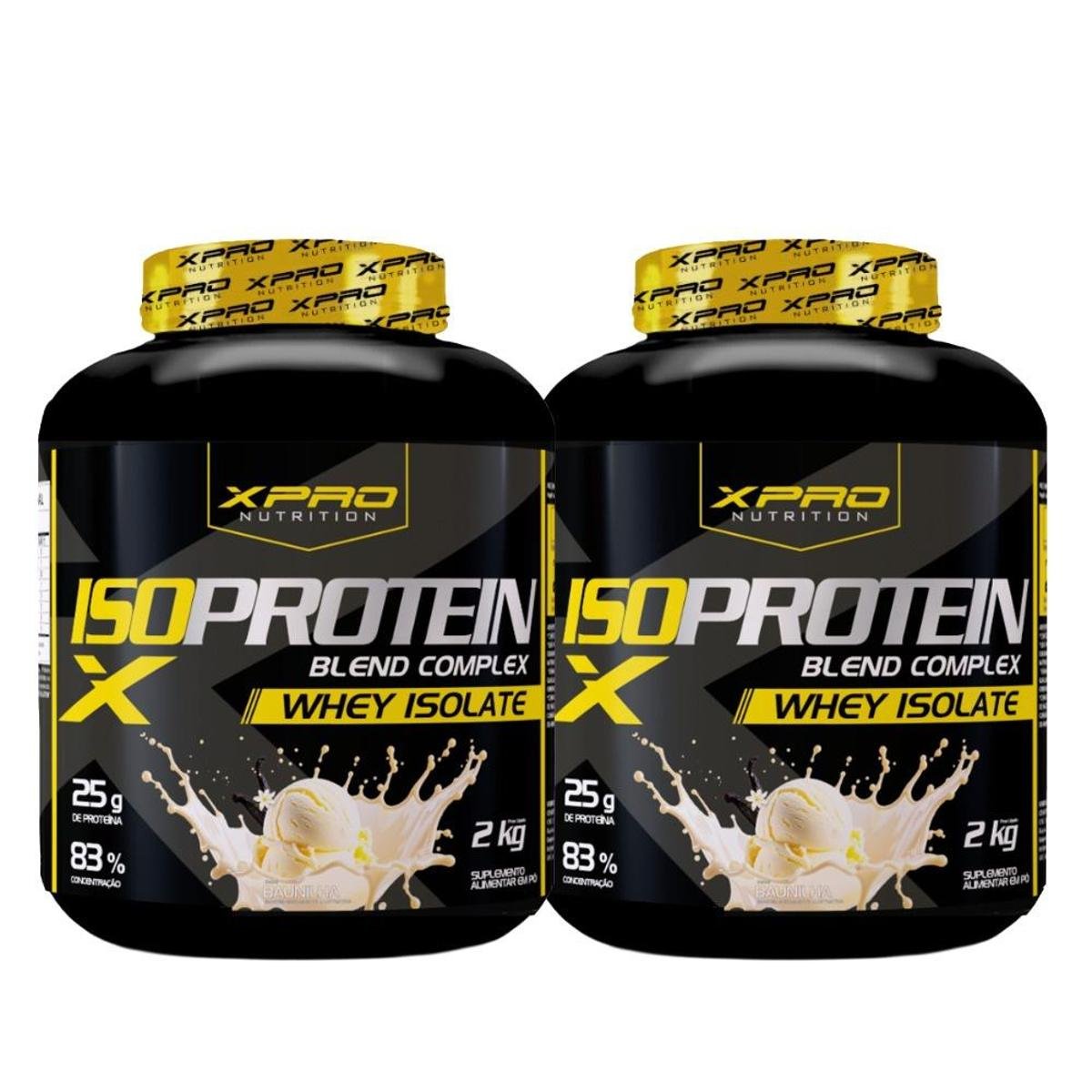 Kit 2x Whey Protein Blend Complex Iso 2Kg - XPRO