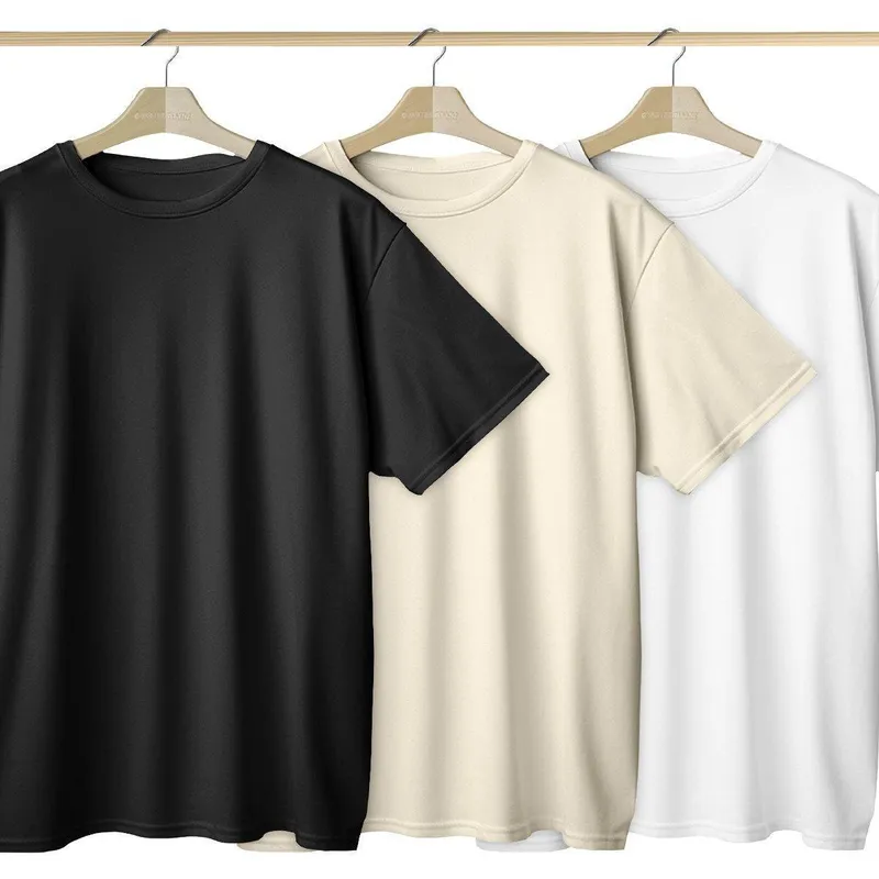 Kit 3 Camisetas Oversized Basica Streetwear Masculina Larga 100% Algodão