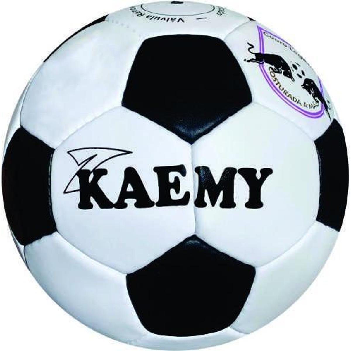 Bola Futsal Retro Em Couro Legítimo Kaemy