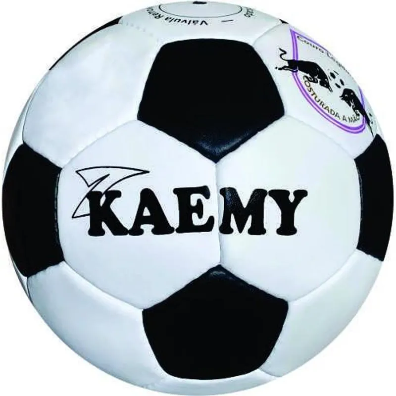 Bola Futsal Retro Em Couro Legítimo Kaemy