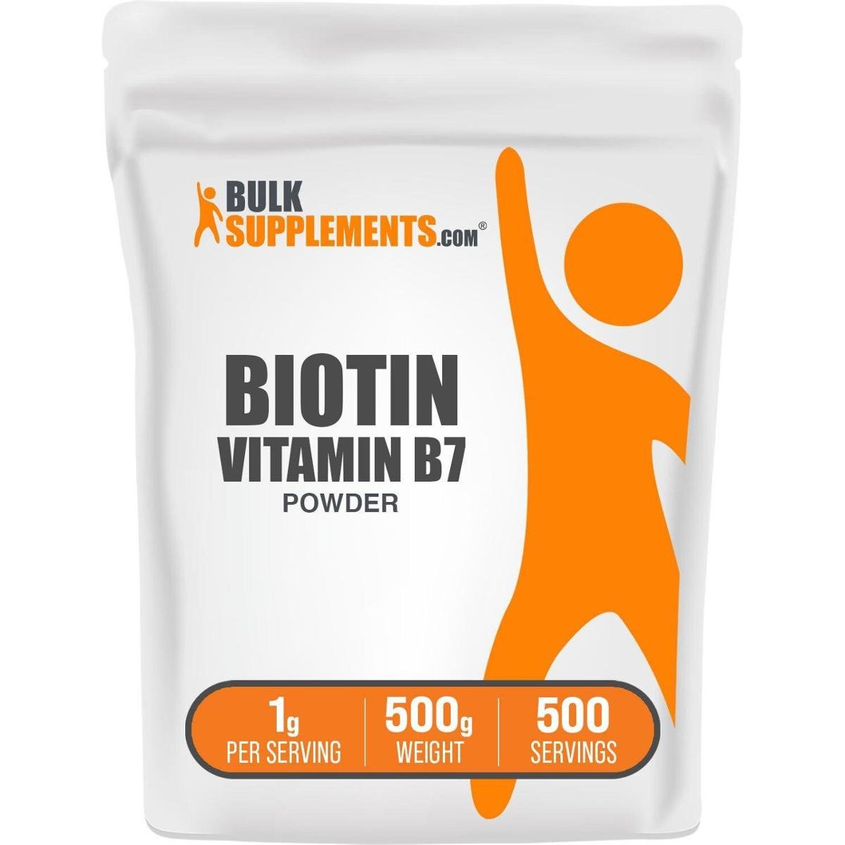 Suplementos a granel de biotina em pó Vitamina B7 10 mg 500 g