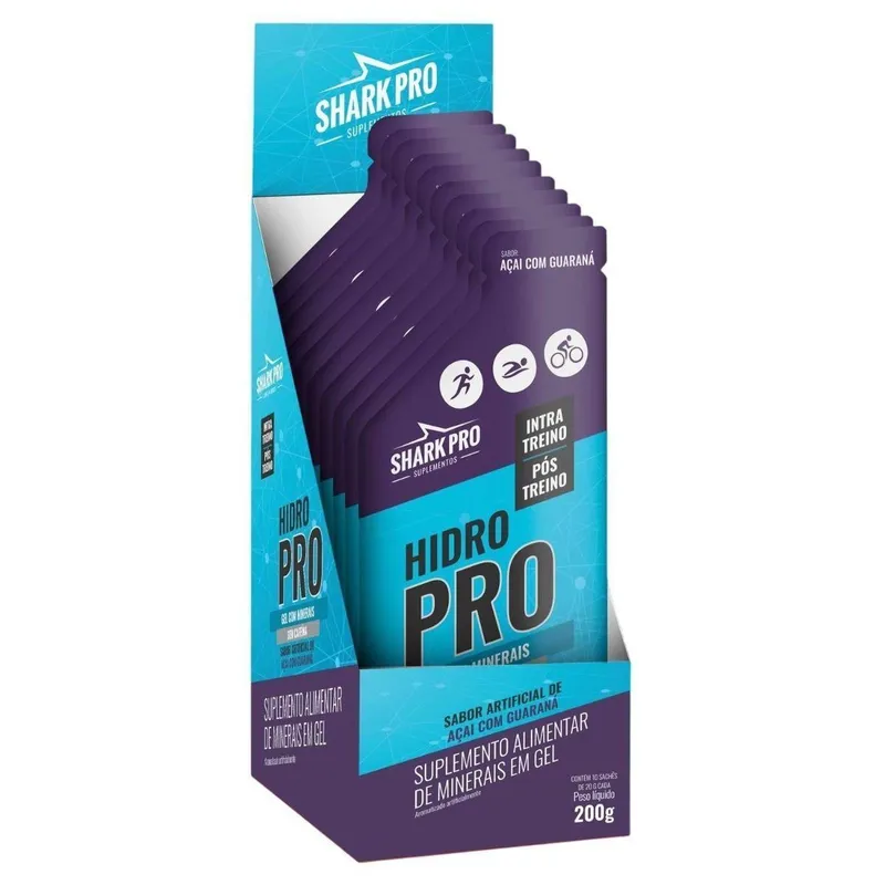 Hidro Pro - 10 Sachês 20g Açaí com Guaraná - Shark Pro