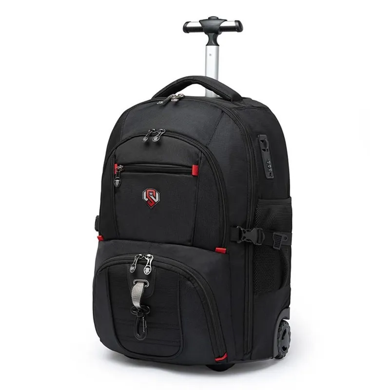 Mochila De Rodinhas Swissport Antifurto Executiva Notebook 360° Masculina 36 Litros