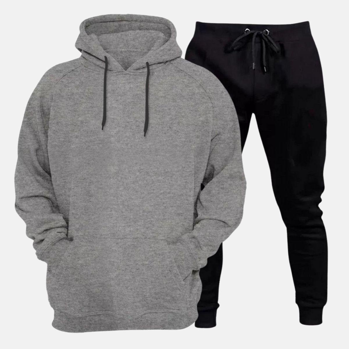 Conjunto de Moletom Blusa + Calça Peluciada Casual
