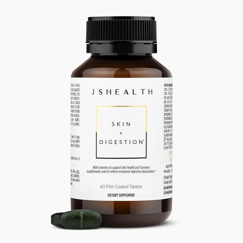 Suplemento JsHealth: Vitaminas para pele e digestão (60 comprimidos)